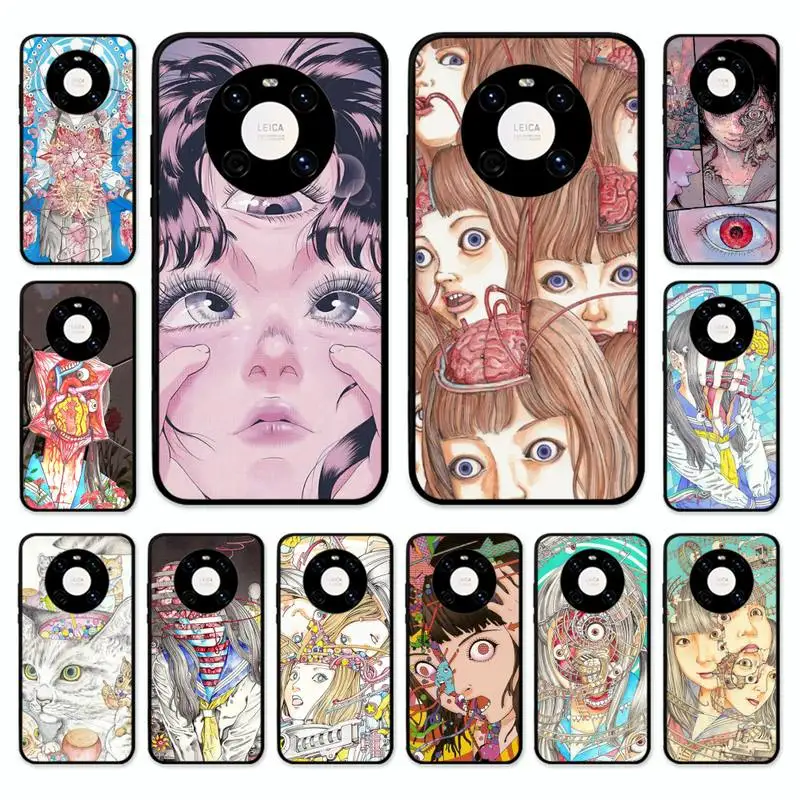 

shintaro kago Horror cartoons Phone Case for Huawei Mate 20 10 Lite 50 40 30 Pro 20X 9 Nova 7 6 Se 4E 3 3I Soft Tpu Cover