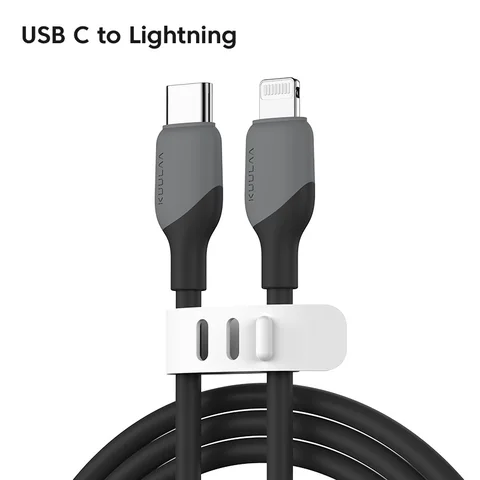 KUULAA Кабель MFi Lightning для iPhone 14 13 12 11 Pro XS Max X PD30W Быстрая зарядка USB C для iPhone 8 7 6 s Plus Шнур для зарядки