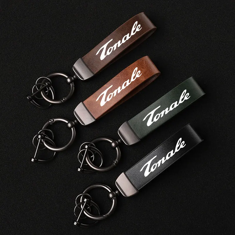 

Fashion Leather Keychain Business Gift Key Strap Men Women Car Logo Custom Keyring For Alfa Romeo Tonale Accessories