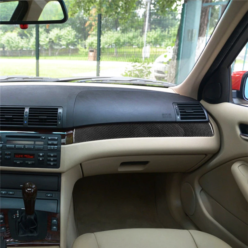 Наклейки на панель перчаточного ящика из углеродного волокна для BMW 3 серии E46 1998