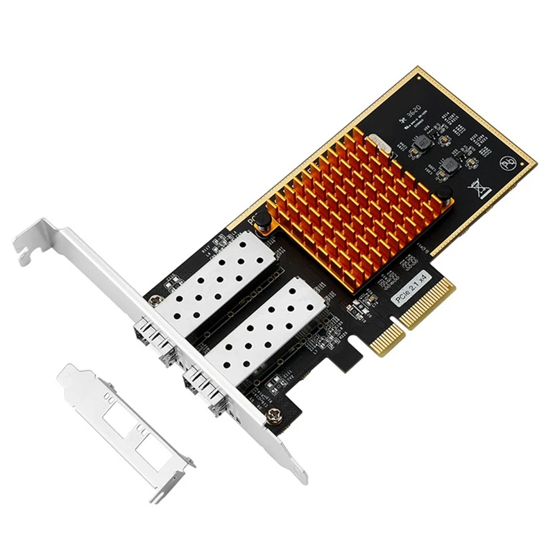 

PCIE Dual Port Gigabit Optical Fiber Network Card PCIE Network Card PCIE Gigabit Network Card Support SFP PCIE /X4X8/X16