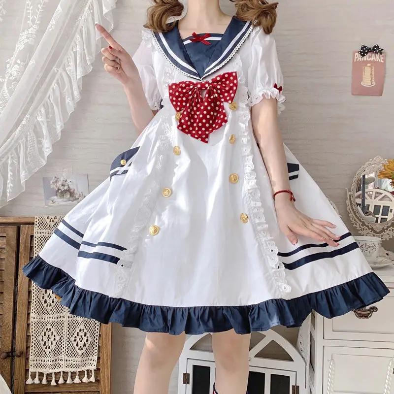 

NONSAR Original OP Lolita Dress Soft Girl Sweet Cute Short Sleeve Daily Dress
