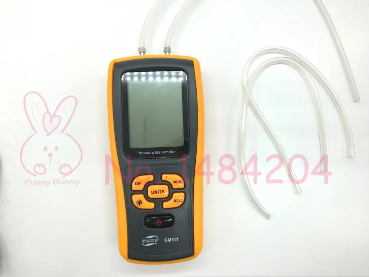 Цифровой манометр GM511 +/- 10 кПа портативный USB хранение данных ручной измеритель