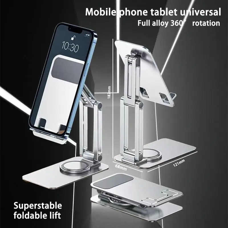 

Universal Metal Desktop Phone Stand, Portable Aluminum Alloy Holder for All Devices