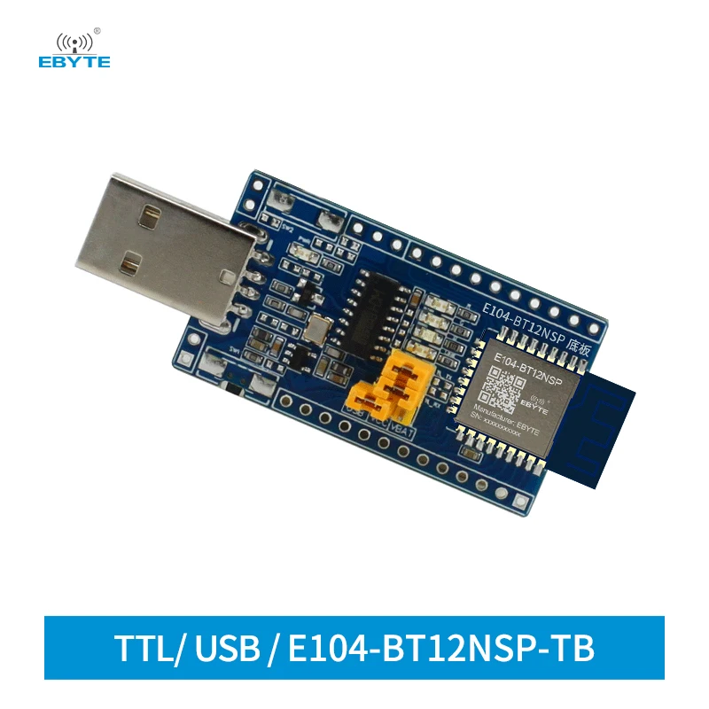 Комплект Bluetooth-тестирования TLSR8253F512 2,4 ГГц, сетевой модуль Sig Mesh UART, SMD USB 10 дБм, умная домашняя система, EBYTE E104-BT12NSP-TB