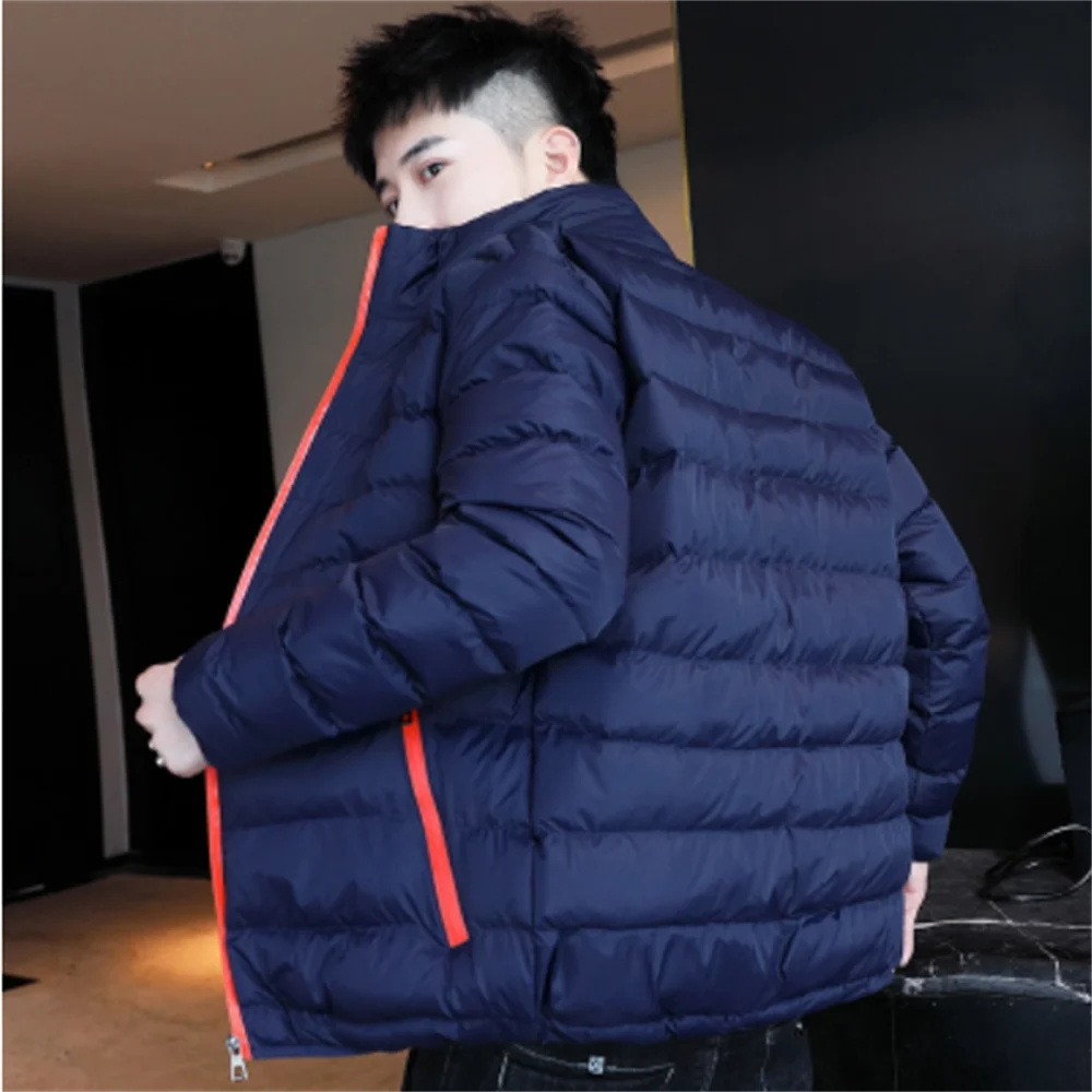 2022 Winter Padded Jacket Men's New Handsome Short Padded Jacket Korean Version Slim Trend Down Padded Jacket Men's Trend