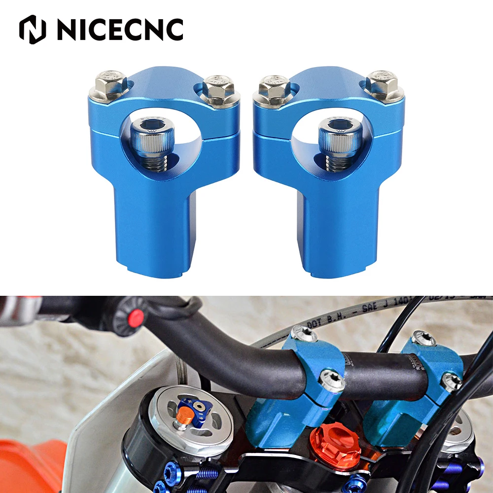 

1 1/8" 28mm Handlebar Riser Clamp Mount For Husqvarna TE FE TC FC TS 125 150 250 300 350 450 498 501 Norden 901 Husaberg FE TE