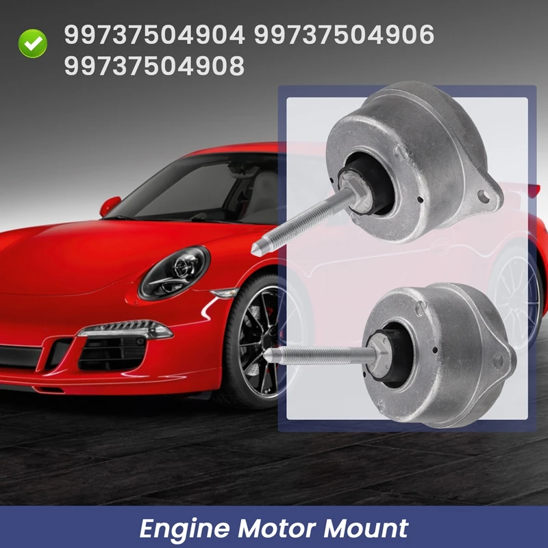 1 пара автомобильных креплений двигателя для Porsche 911 997 Turbo 99737504904 99737504906 99737504908