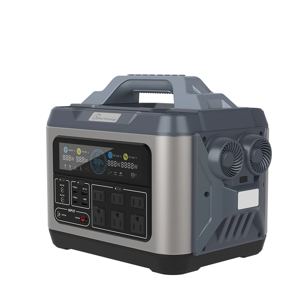 

NextGreenergy New Trending energy power portable 1200w power station energy storage battery and inverter all in one supply 100W