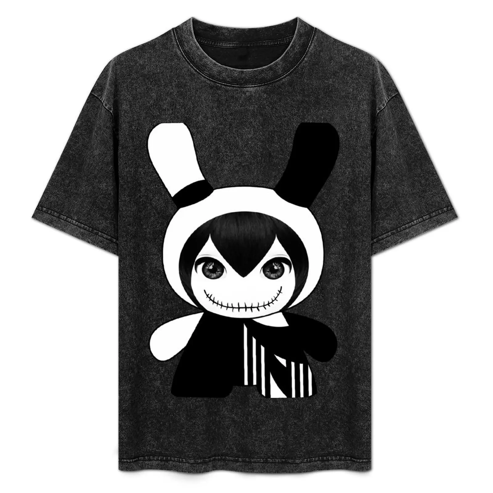 Фото Футболка DUNNY с модным принтом, повседневная, с коротким рукавом №1