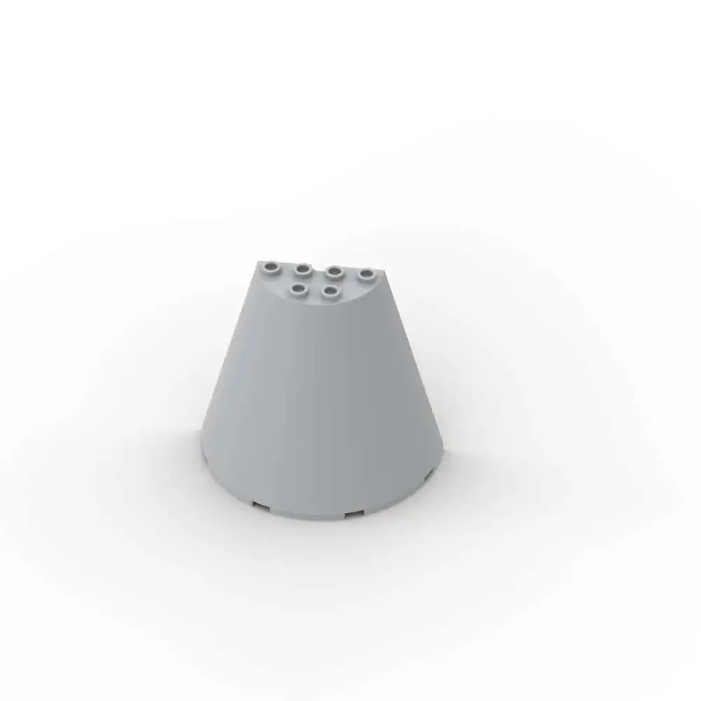 MOC 1 шт. 47543 конус половина 8x4x6 Набор строительных блоков шланг