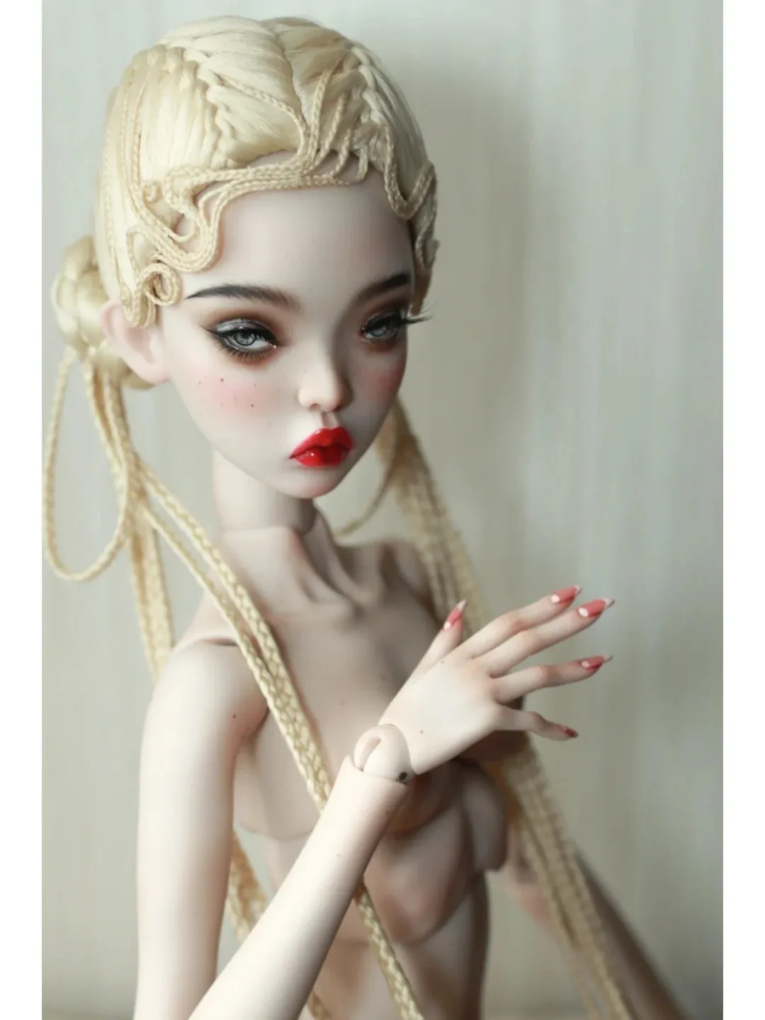 Фото BJD SD Кукла 1/4 Popovy Girl 39 см Подарок на день рождения для сестер Шарнирная кукольная игрушка Долли Модель телесного цвета Бесплатная доставка №1