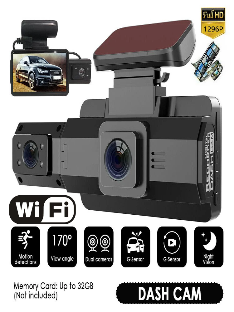 

Fahrzeug Fahren Auto Recorder Auto Black Box Dual Objektiv Dashcam 1080P Dash Kamera mit Schleife Aufnahme