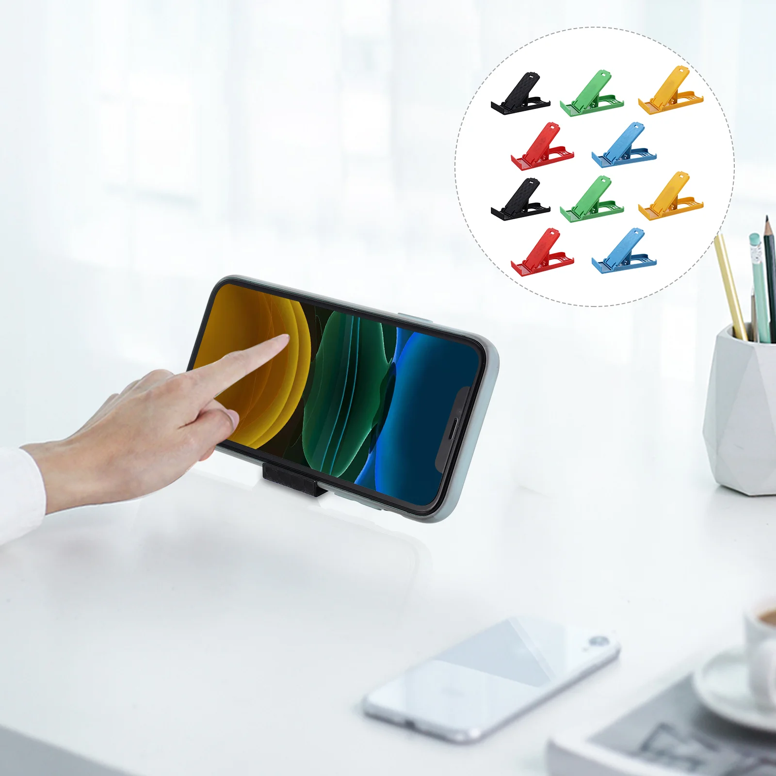 

Stand Desktop Cell Adjustablesupport Cellphone Holder Cradle Universal Angle Multi Tabletportable Holder Foldable Stand