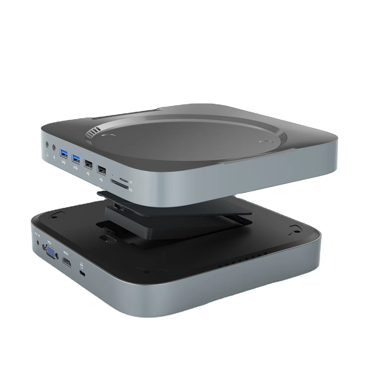 

USB-концентратор Rocketek Тип C для Mac mini с жестким диском SATA SDD/HDD 2,5 дюйма