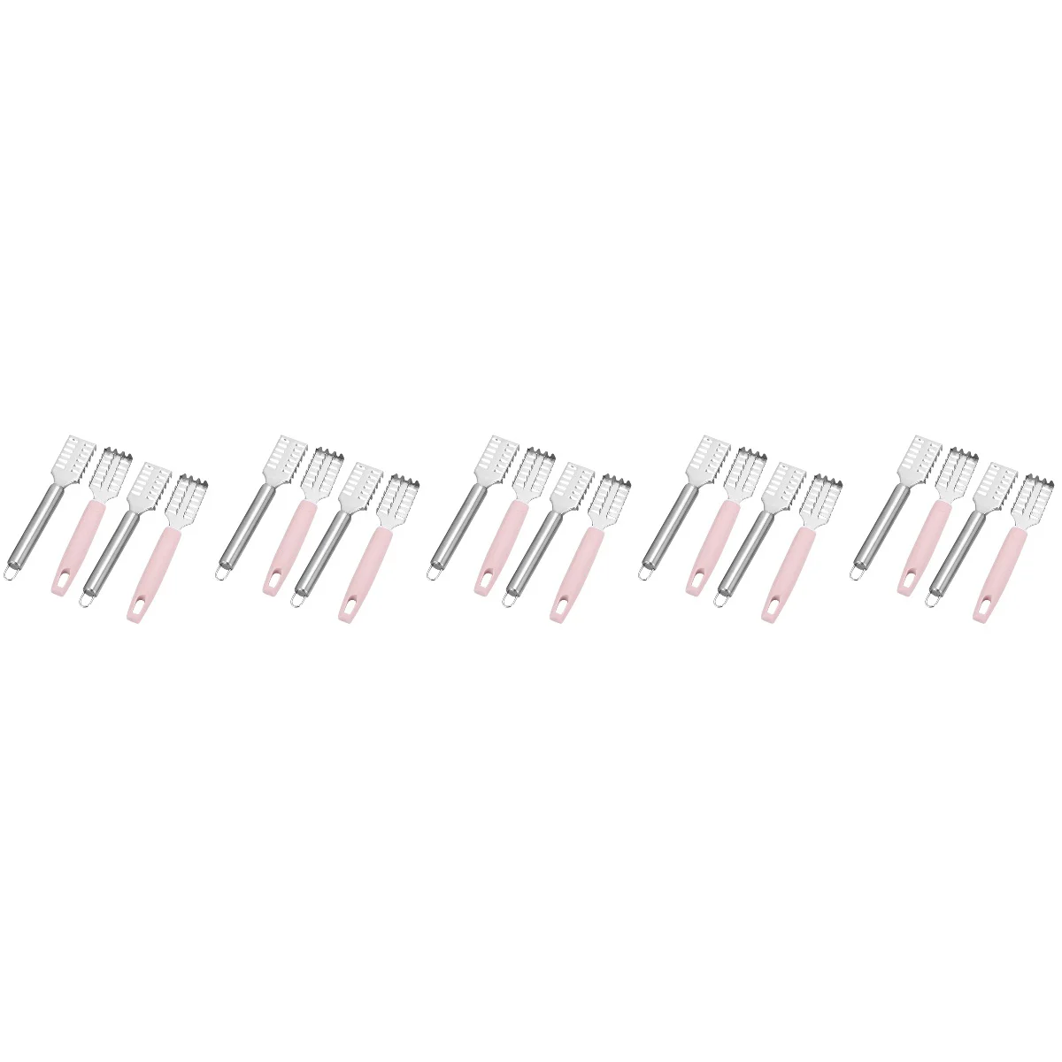 

20 pcs Stainless Steel Fish Scale Removers Fish Scale Scraper Fish Cleaning Tool