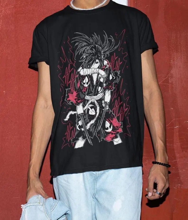 Футболка унисекс с аниме Дороро футболка рисунком Hyakkimaru рубашка манга