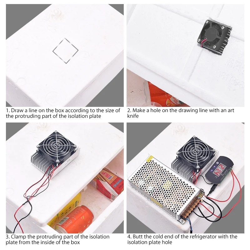 Комплект охладителя Пельтье сделай сам 12 В полупроводниковый охладитель система