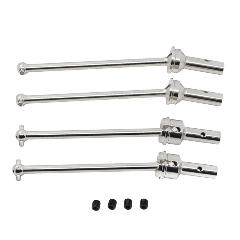 

4 Pieces Metal Front And Rear Drive Shaft CVD For Arrma 1/8 Typhon 1/7 Infraction Limitless 6S RC Car Upgrade Parts - 2