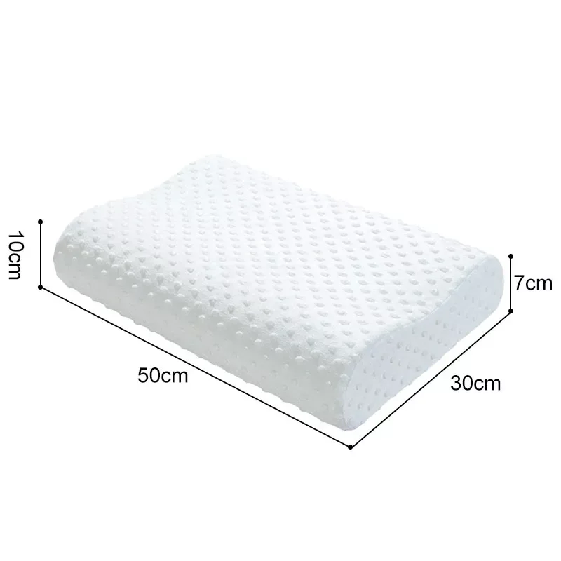 

2022Memory Foam Wave Shape Pillow Bedding Orthopedic Neck Protection Pillow Slow Rebound Sleeping Pillows 50*30CM Relax The Cerv