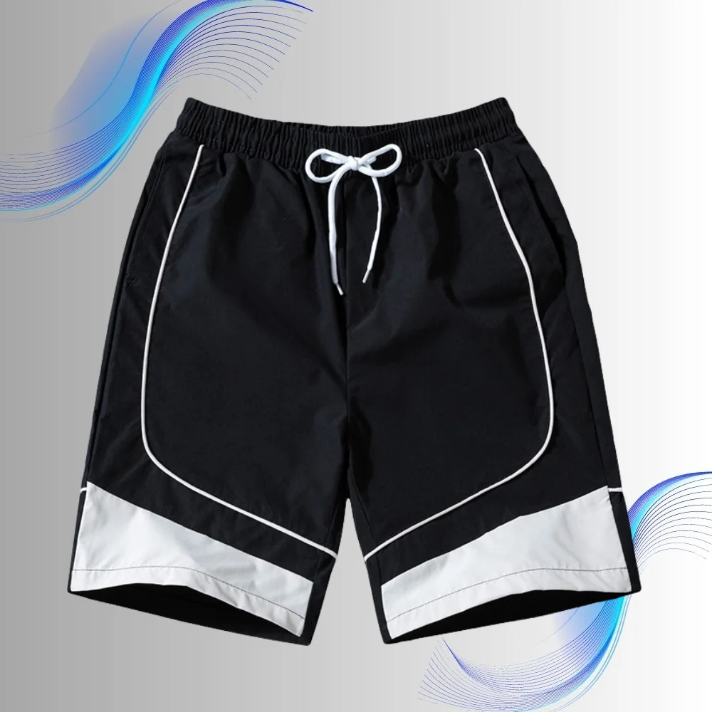 Summer Casual Shorts Men's Beach Pants Thin Quick Drying Patchwork Shorts Men Clothing