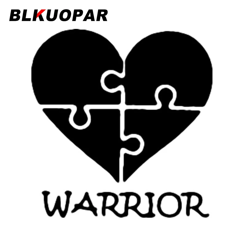 

BLKUOPAR головоломка воин кусок сердце Автомобильная наклейка окклюзия царапина аниме графика личность переводка бампер окна Автомобиль Стайлинг