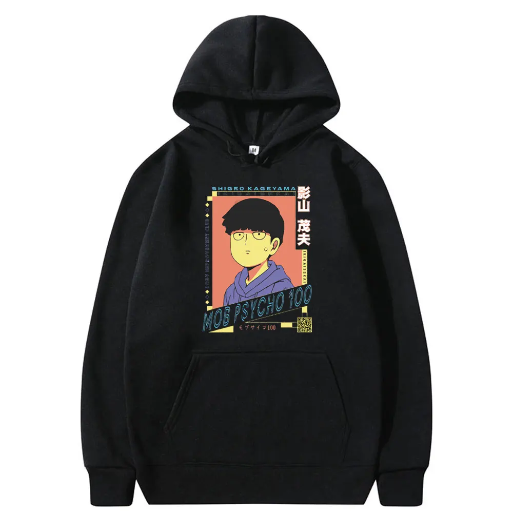 

Japan 90s Anime Mob Psycho 100 Kageyama Shigeo Funny Hoodie Men Streetwear Harajuku Cotton Casual Hoodies Unisex Teen Clothes