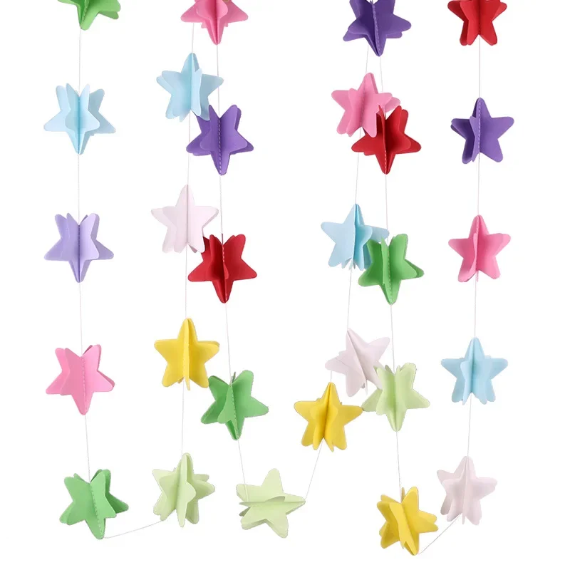 

MOONBIFFY Градиентные бумажные гирлянды-бабочки 2,8 м