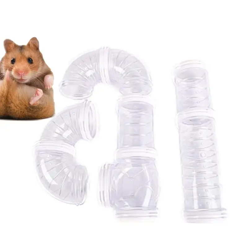 

Ferret Tunnels And Tubes Connectable Hamster Tube Expandable Safe Ferret Tunnels Bite-Resistant Hamster Toys Pet Supplies