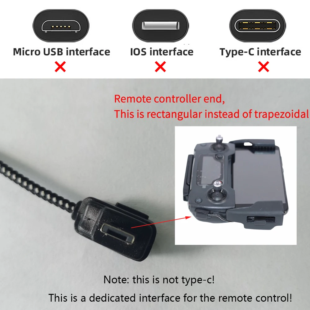 data cable otg remote controller to phone tablet connector micro usb typec ios extend for dji mavic minimini seproairmavic 2 free global shipping
