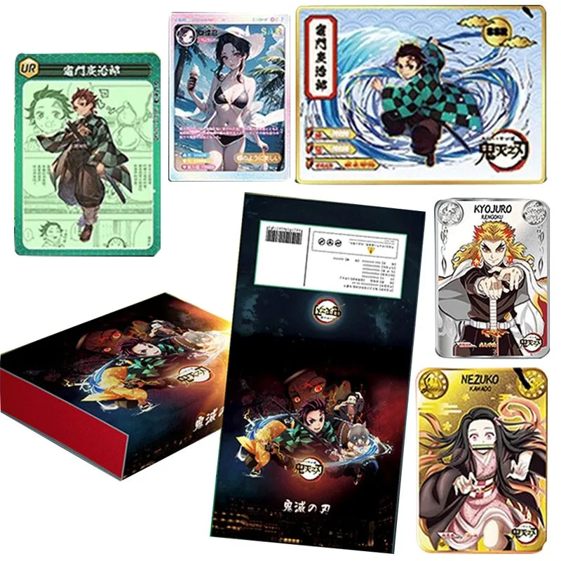 

Anime Demon Slayer Blade Card Flash SSP Card Kamado Tanjirou Nezuko Anime Peripheral UR Rare Card Collection Christmas Gift