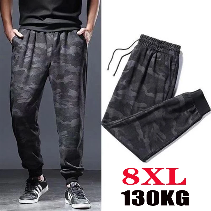 

8XL Oversize Casual Pants Men's Breathable Sweatpants Men Clothing Streetwear Summer Joggers Camouflage Quick Dry Loose Trousers