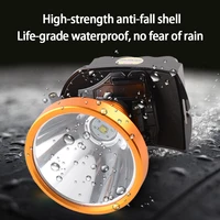 super bright waterproof led head mounted torch portable charging high power 200w headlamp
