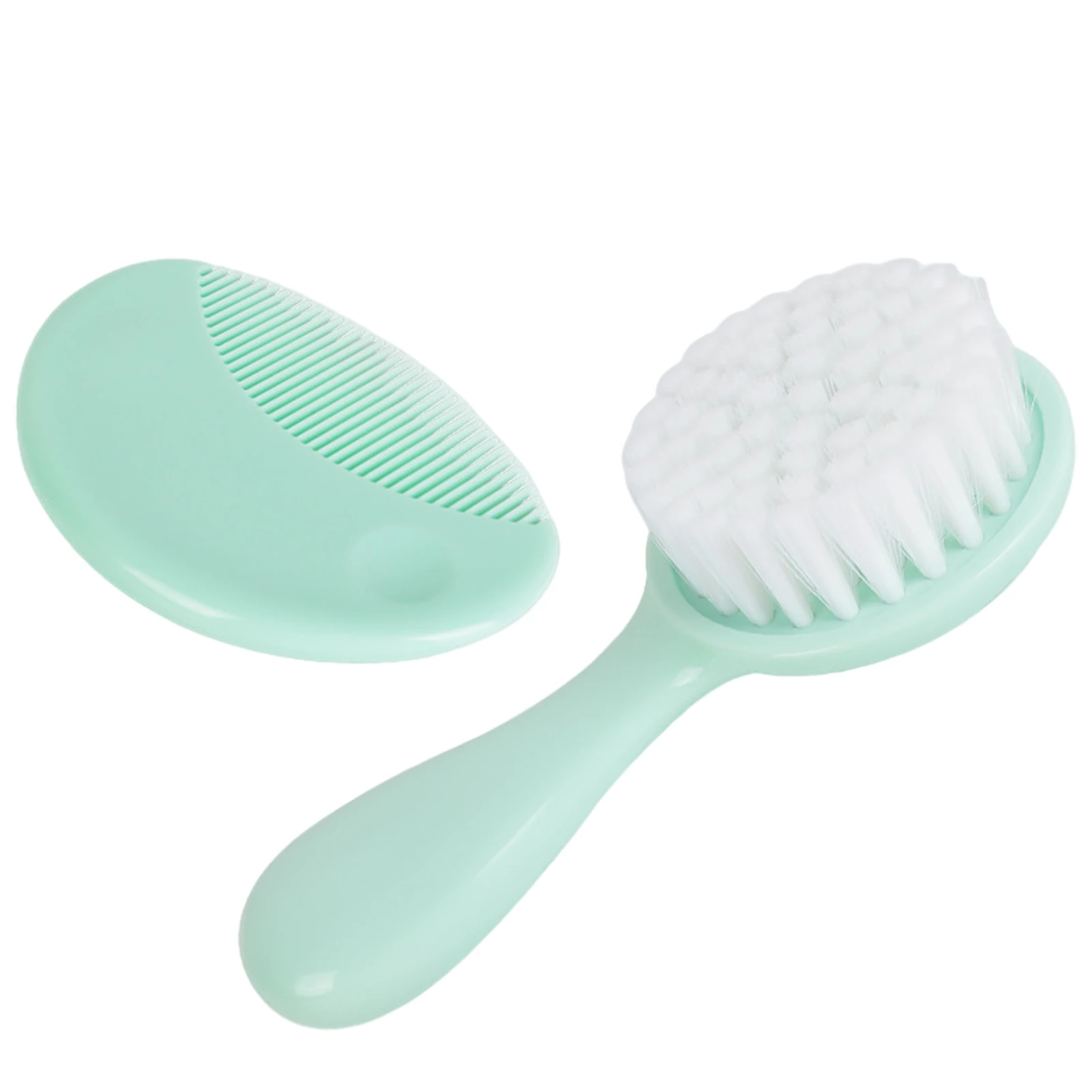

Baby Hair Brush And Comb Set Soft Hair Brushes Bristles For Infants Toddlers Kids Burr-Free Kids Hair Grooming Tool With Easy-to