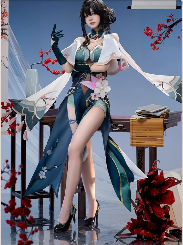 Ruan Mel Косплей Костюм Игра Honkai: Star Rail Doujin Женское платье Cheongsam Карнавальный костюм