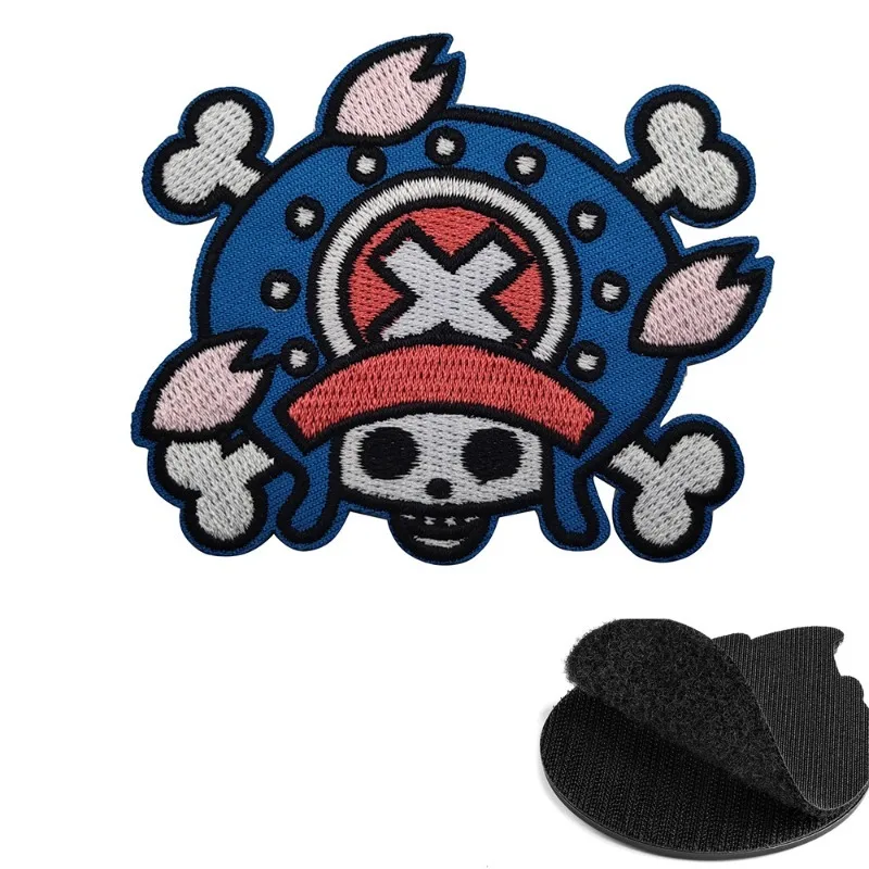 Фото Нашивки One Piece с Луффи, вышитые нашивки для одежды, термоаппликации, мультяшные нашивки для рюкзаков, жилетов, головных уборов, нашивки-магия, подарки №4