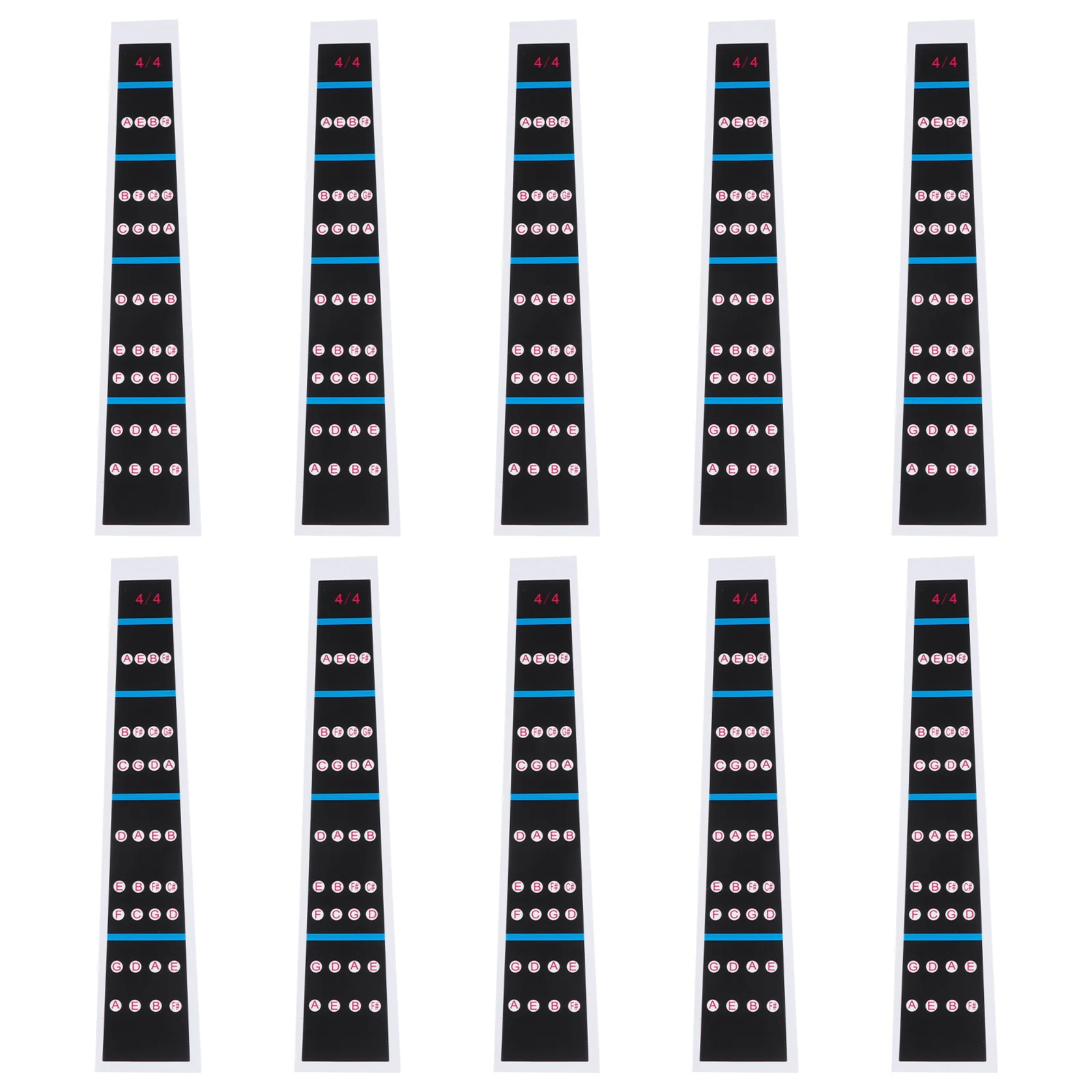 10 листов наклейки на палец для скрипки наклейка интонационной этикетки