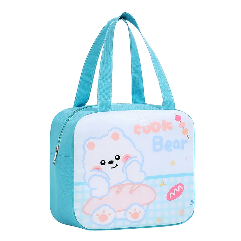 

Автомобильный рабочий Ланчбокс с мультяшным животным космическим медведем, термоизоляционная сумка для еды, Ланчбокс с принтом, изолирова...