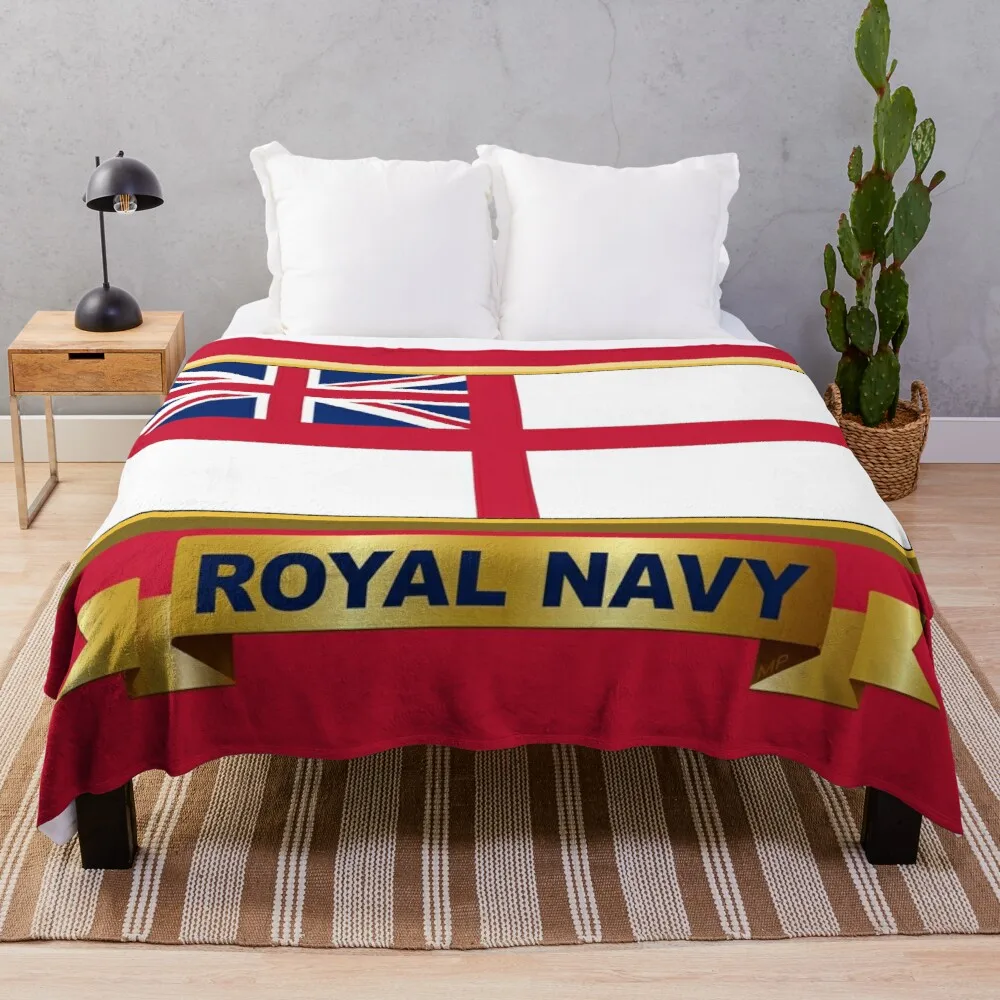 

ROYAL NAVY White Ensign Gifts, Masks, Stickers & Products (GF) Throw Blanket plush blankets blanket luxury luxury blanket