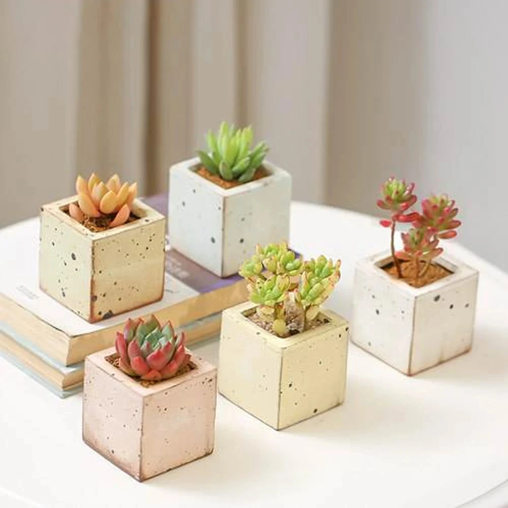 

Concrete Cement Flower Pot Mold Large Succulent Potted Flower Pot Silicone Mold Aromatherapy Plaster Mold Handmade Clay Mould