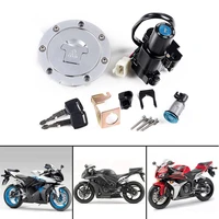 set ignition switch lock key fuel gas cap compatible with honda cbr 2004 2007 1000rr 2003 2006 600rr