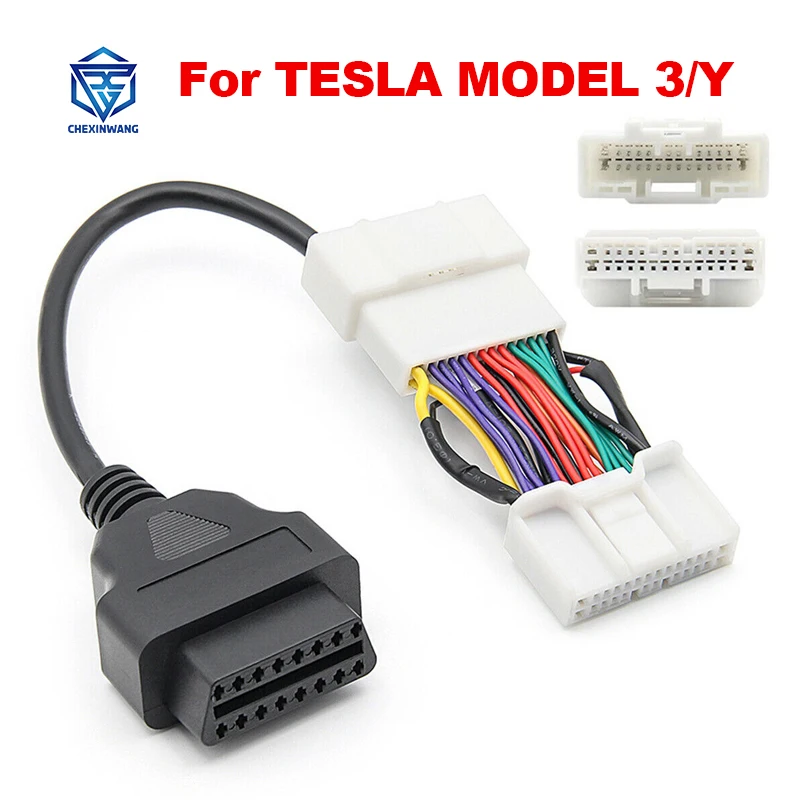 

OBDII Adapter for Tesla Model 3/Y Auto Diagnostic Cable Harness Electronic Cable of New Energy Vehicle For Scan My Tesla Model