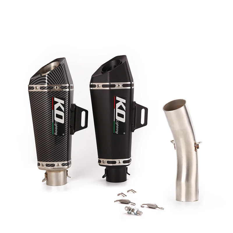 

For Kawasaki ZX10R 2008 2009 2010 Exhaust System Muffler Escape 51mm Motorcycle Mid Connect Link Pipe Slip On Stainless Steel