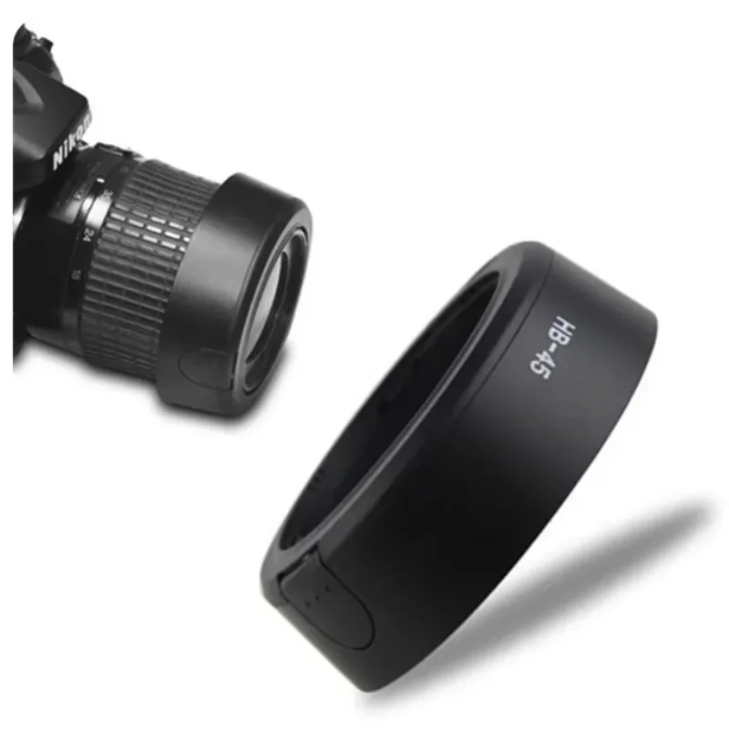 HB-45 круглая бленда с обратной пряжкой для объектива камеры Nikon D5100 D3200 D60 18-55 мм