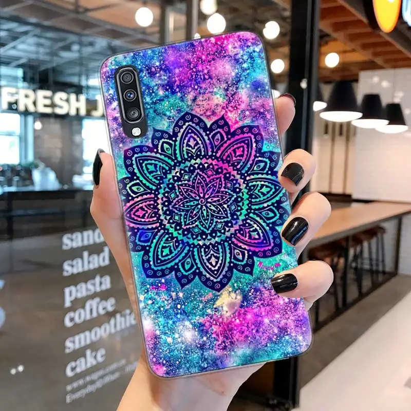 Чехол с мандалой чакрами и йогой для Samsung S21 S20 Ultra S21FE мягкий чехол из ТПУ Galaxy S10 5G S9