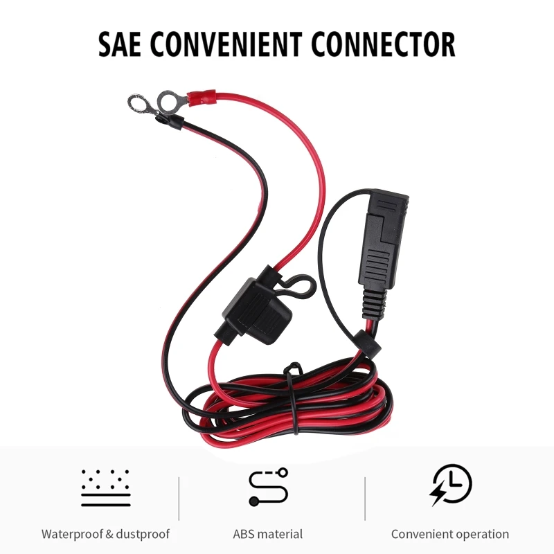 SAE-Extension Cable Power Automotive Quick Disconnect Wire Harness Connector for Solar Panel Plug Automotive Tractor Dropship