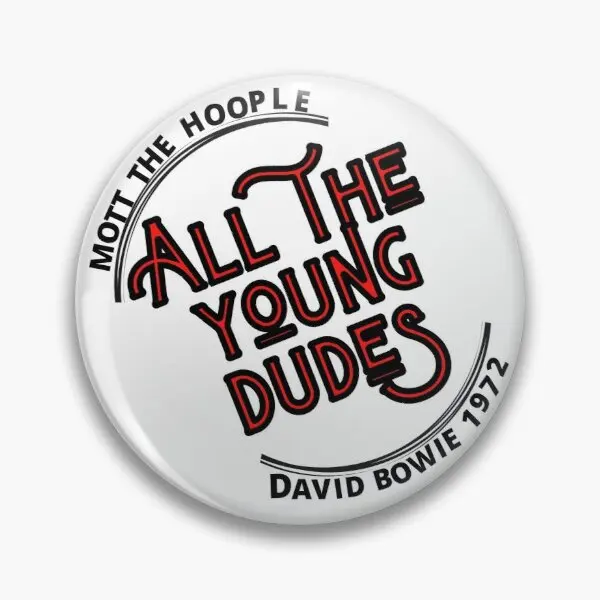

All The Young Dudes 1972 Customizable Soft Button Pin Decor Cartoon Brooch Collar Fashion Metal Cute Women Clothes Jewelry Gift