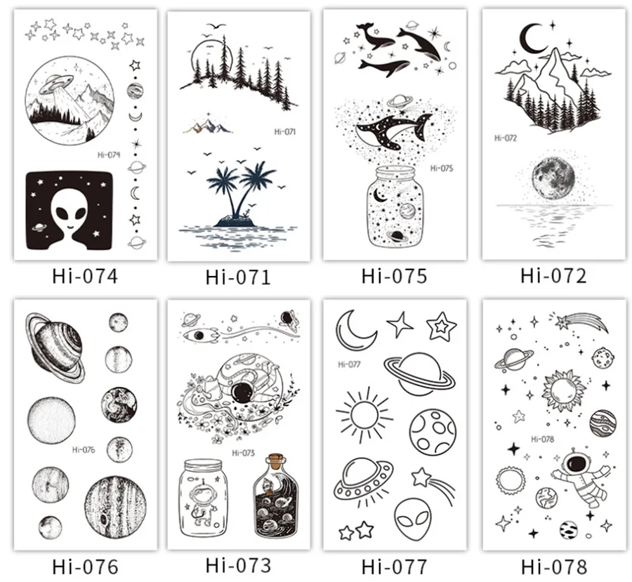 

Boat with anchor color body art beauty makeup sticker tattoo