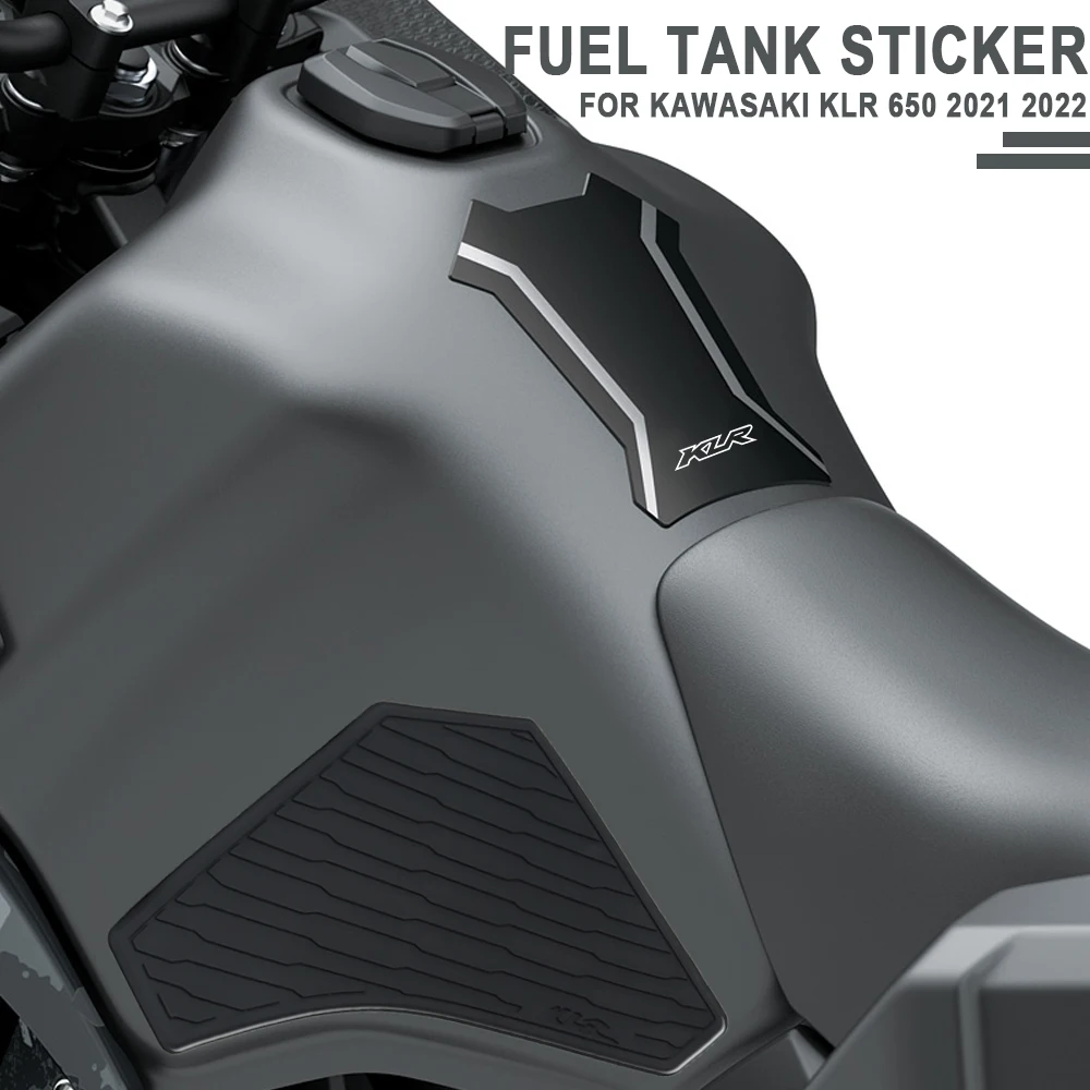 Фото Аксессуары для мотоциклов Kawasaki KLR 650 KLR650 2021 2022 резиновая накладка на бак противоскользящая устойчивая к царапинам Защитная Наклейка №1