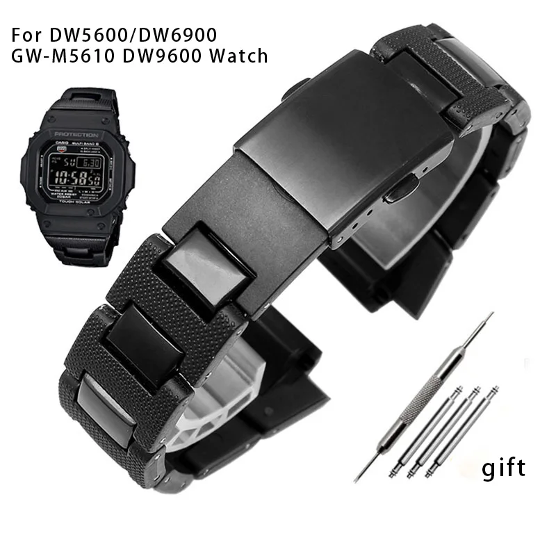 Высококачественный металлический ремешок для часов Casio Gshock DW-6900 DW9600 DW5600 |